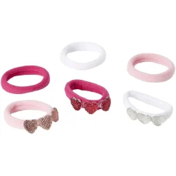 Sale Gifi Élastique enfant mousse coeur strass x6