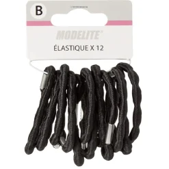 Clearance Gifi Élastique latex ondulé noir x12