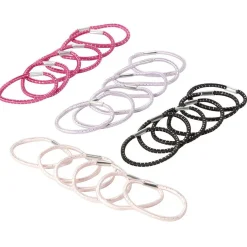 Discount Gifi Élastique latex x18 assortis noir rose