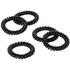 Online Gifi Élastique spirale noir brillant x8