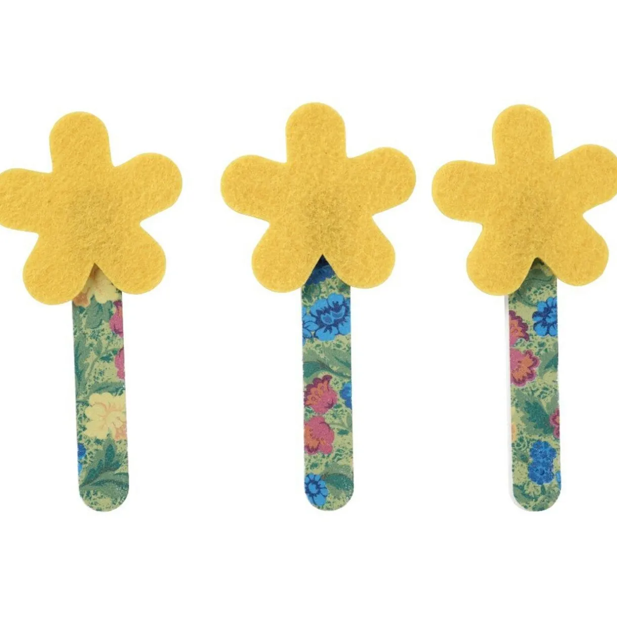 New Gifi Lime à ongles décor fleur x3