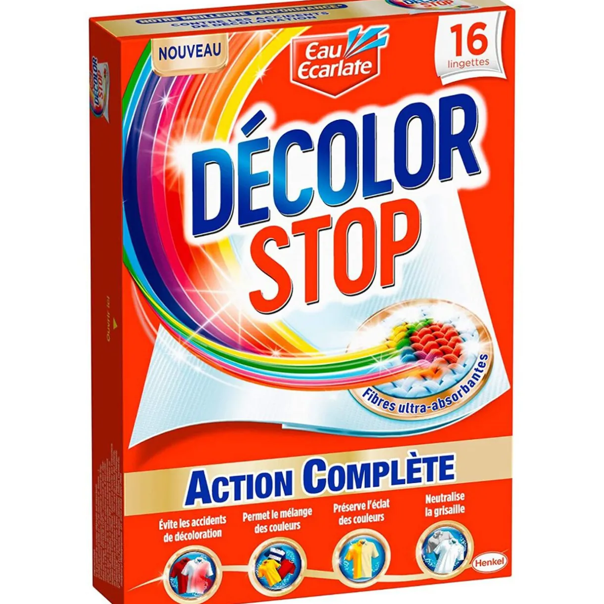 Entretien Du Linge|Gifi Lingette Décolor stop Action complète x16