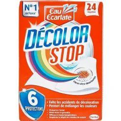 Entretien Du Linge|Gifi Lingette Décolor Stop anti décoloration x24