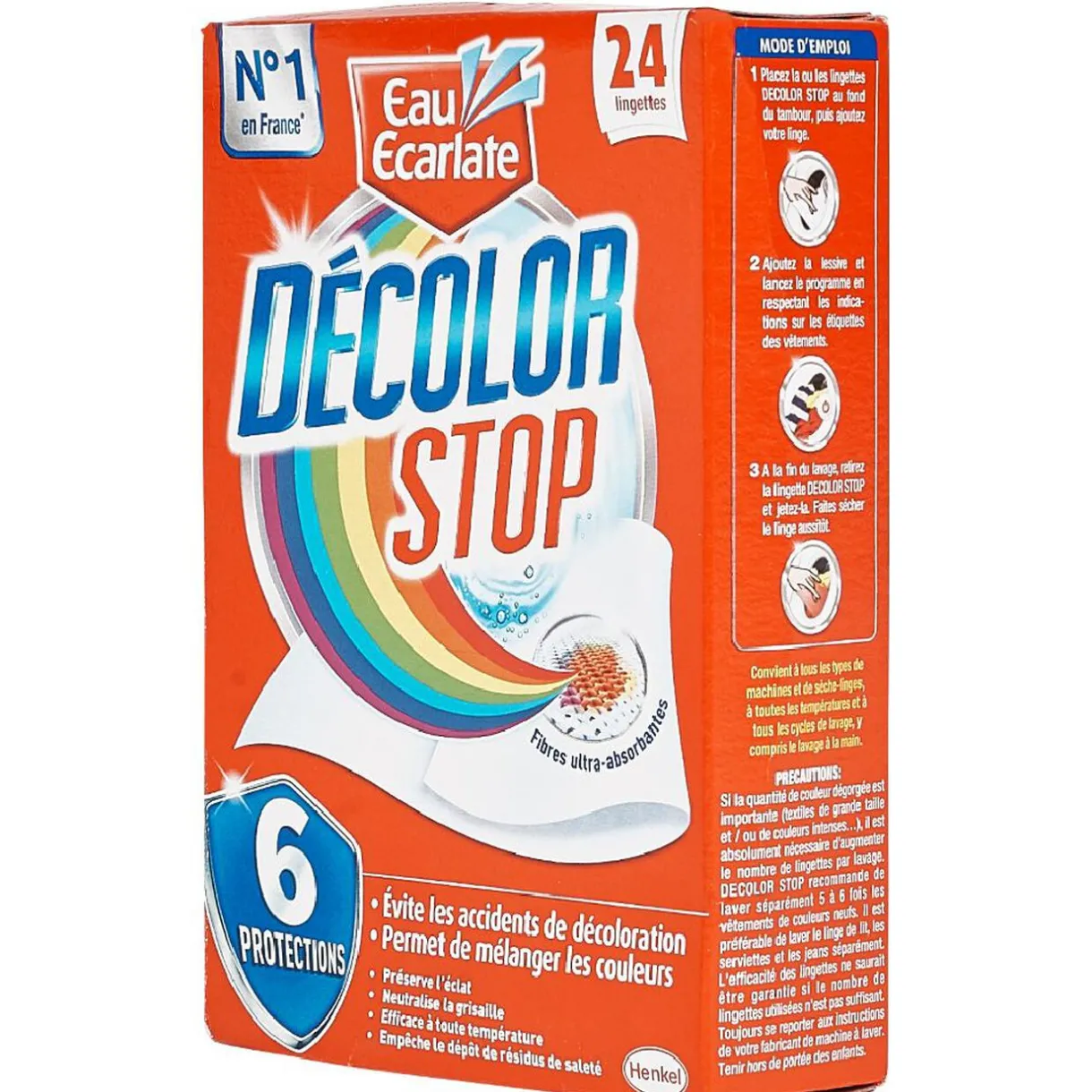 Entretien Du Linge|Gifi Lingette Décolor Stop anti décoloration x24