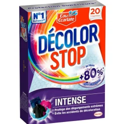 Entretien Du Linge|Gifi Lingette Décolor Stop Eau Ecarlate anti décoloration Intense x20