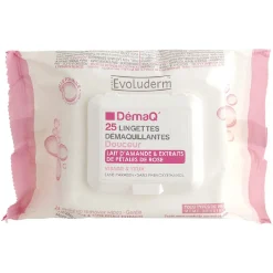Gifi Lingette démaquillante Evoluderm Lait d'amande douce x25