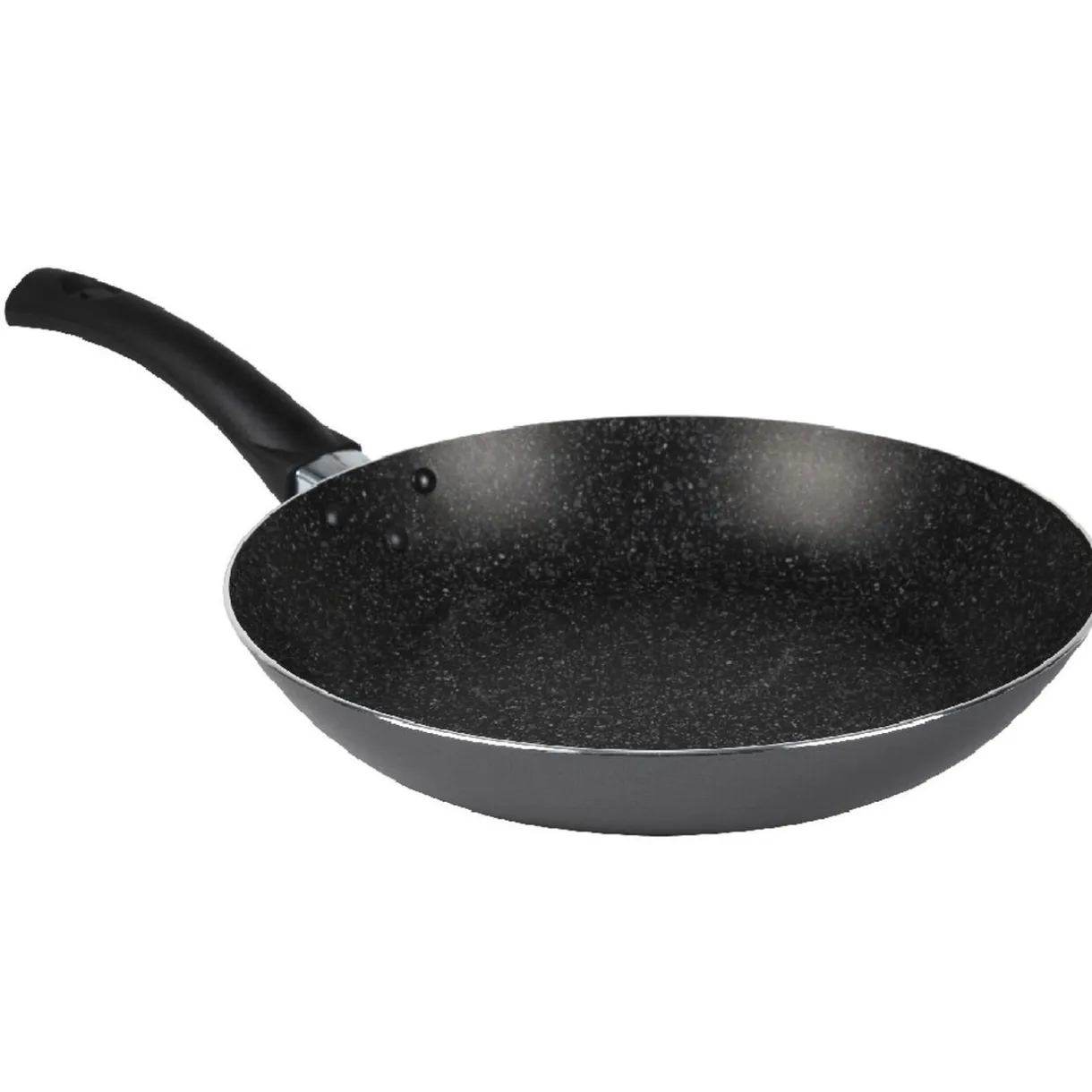 Lot 1 poêle + 1 casserole aluminium effet pierre^Gifi