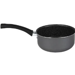 Lot 1 poêle + 1 casserole aluminium effet pierre^Gifi