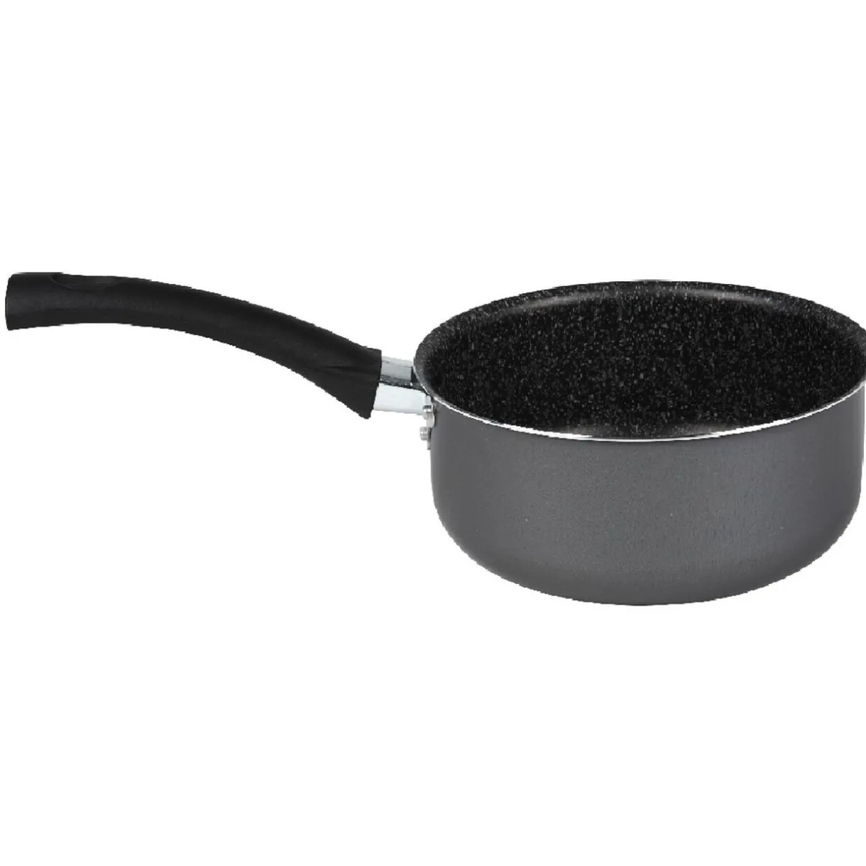 Lot 1 poêle + 1 casserole aluminium effet pierre^Gifi