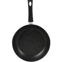 Lot 1 poêle + 1 casserole aluminium effet pierre^Gifi