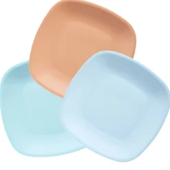 Lot de 3 assiettes colorées en plastique rigide^Gifi Hot