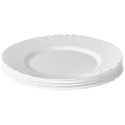 Lot de 6 assiettes plates Luminarc Opal Cadix^Gifi Discount