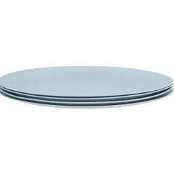 Lot de 4 assiettes plates en bambou bleu^Gifi Sale