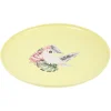 Lot de 4 assiettes plates décor oiseau et feuille^Gifi Clearance