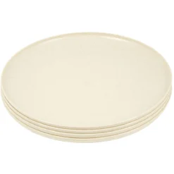 Lot de 4 assiettes plates beige^Gifi Sale