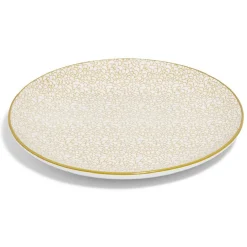 Lot de 4 assiettes plates rondes porcelaine Ø24 cm^Gifi