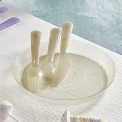 Lot de 4 assiettes pour enfant Ø18,5cm plastique coloré^Gifi Outlet