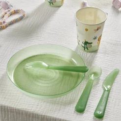 Lot de 4 assiettes pour enfant Ø18,5cm plastique coloré^Gifi Outlet