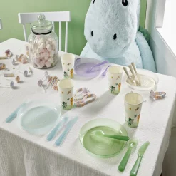 Lot de 4 assiettes pour enfant Ø18,5cm plastique coloré^Gifi Outlet