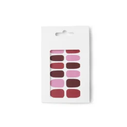 Hot Gifi Lot de 24 autocollants vernis à ongles imprimés 5 coloris