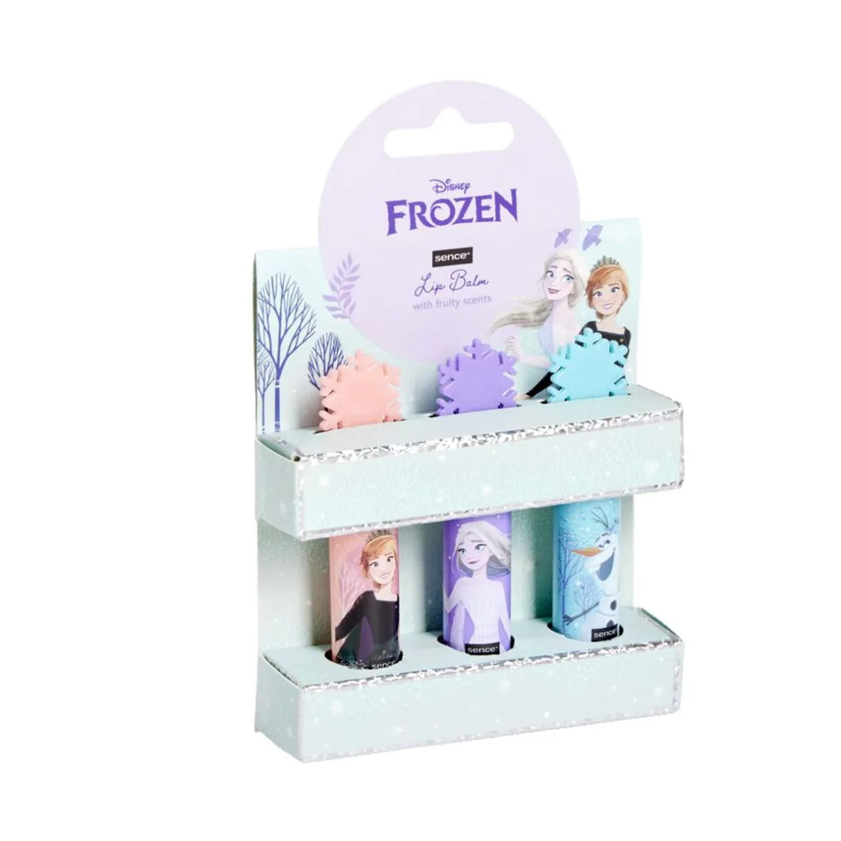 Best Gifi Lot de 3 baumes à lèvres Disney La Reine des Neiges