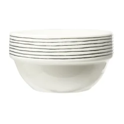 Lot de 4 bols en faïence colorés avec support Ø14xH8cm^Gifi Discount