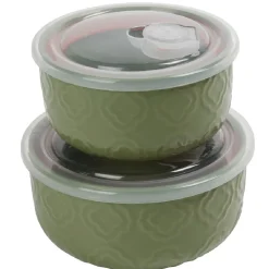 Lot de 2 boîtes alimentaires en céramique^Gifi Outlet