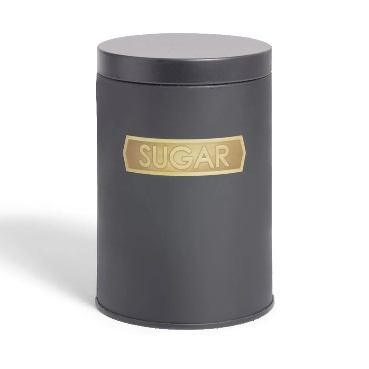 Lot de 3 boîtes alimentaires acier noir et doré Ø9xH12cm^Gifi Discount