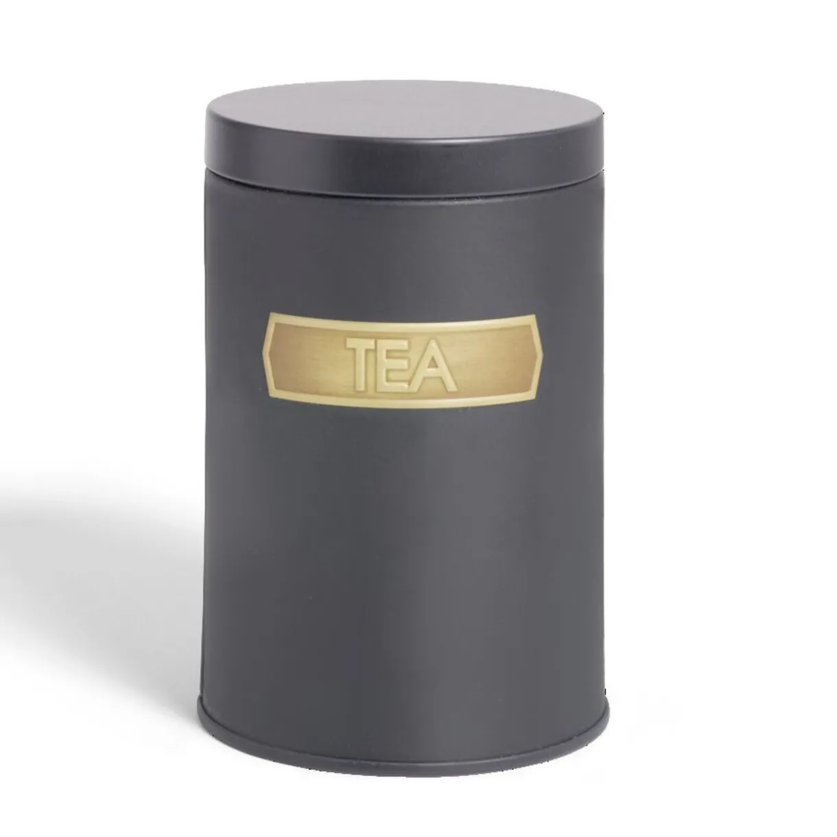 Lot de 3 boîtes alimentaires acier noir et doré Ø9xH12cm^Gifi Discount