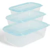 Lot de 3 boîtes de conservation alimentaire en plastique^Gifi Best