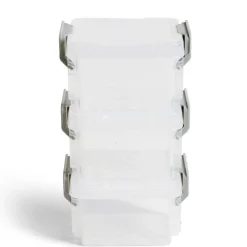 Rangement|Gifi Lot de 8 boîtes de rangement 3 tailles plastique transparent - 2 modèles