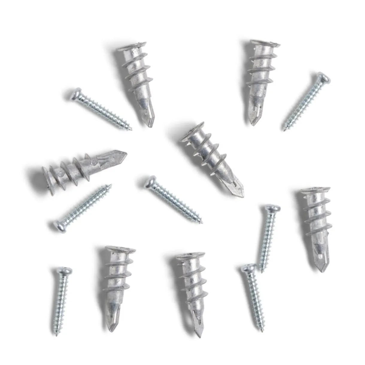 Outlet Gifi Lot de 7 chevilles autoforeuses avec vis Ø6x30mm charge 20kg