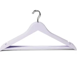 Rangement|Gifi Lot de 5 cintres en bois et métal 44,5x23cm - 4 coloris