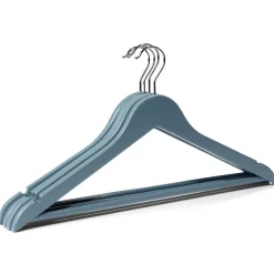 Rangement|Gifi Lot de 5 cintres en bois et métal 44,5x23cm - 4 coloris