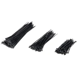 Online Gifi Lot de 180 colliers de serrage en nylon noir