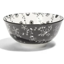 Lot de 4 coupelles 300ml porcelaine Ø15cm noir et blanc^Gifi Outlet