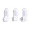 Rangement|Gifi Lot de 3 crochets plastique blanc