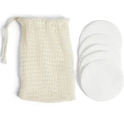 Best Gifi Lot de 5 disques démaquillants en coton réutilisables Ø8cm