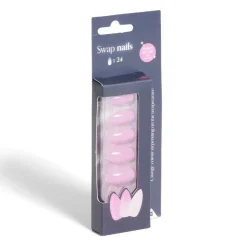 Clearance Gifi Lot de 24 faux ongles caméléon avec stickers de colle plastique rouge