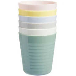 Lot de 6 gobelets en plastique réutilisable 230 ml^Gifi Hot
