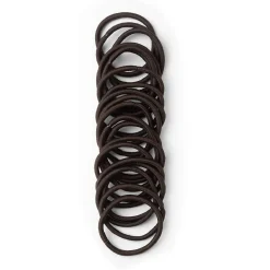 Clearance Gifi Lot de 15 élastiques à cheveux basiques polyester marron