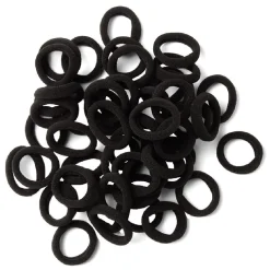 Outlet Gifi Lot de 50 élastiques à cheveux mousse polyester noir