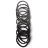 Outlet Gifi Lot de 15 élastiques à cheveux polyester noir et blanc aspect chiné