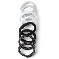 Gifi Lot de 8 élastiques à cheveux mousse polyester 4 coloris