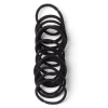 Outlet Gifi Lot de 15 élastiques à cheveux basiques polyester noir