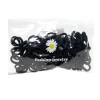 Outlet Gifi Lot de 100 élastiques à cheveux noirs ou multicolores
