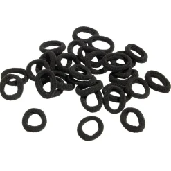 Outlet Gifi Lot de 100 élastiques à cheveux noirs ou multicolores