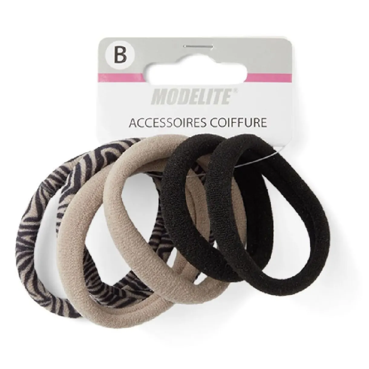 Clearance Gifi Lot de 6 élastiques mousse beige et noir