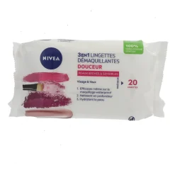 Sale Gifi Lot de 20 lingettes démaquillantes 3 en 1 Nivea