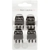 Hot Gifi Lot de 4 mini pinces à cheveux 6 dents noires